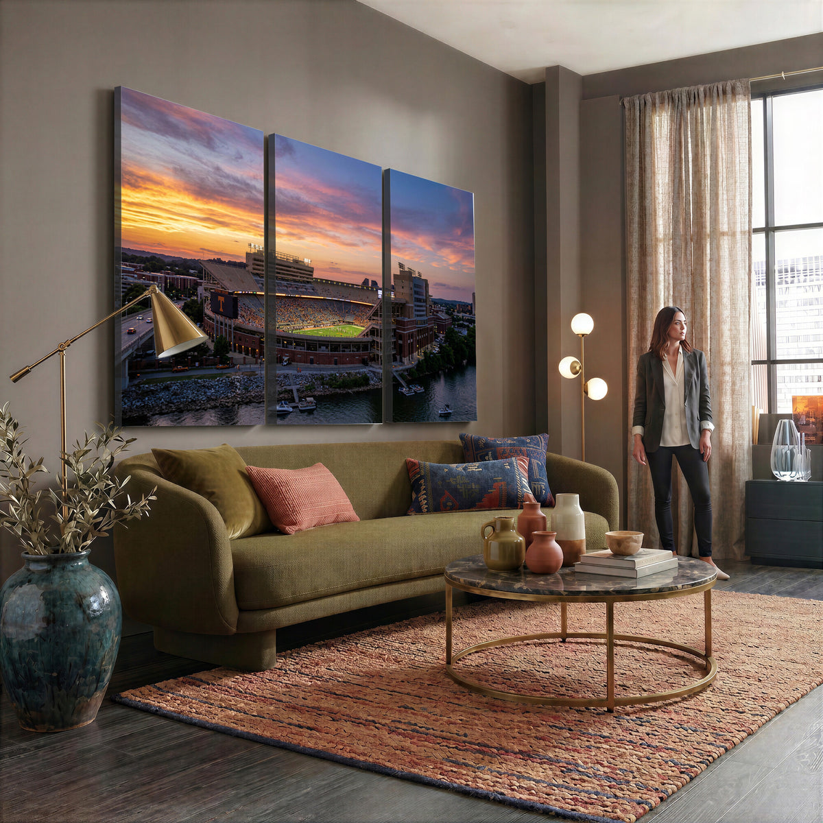 61093642-MGV-CV-36X24 - Stadium Wall Art Canvas Print