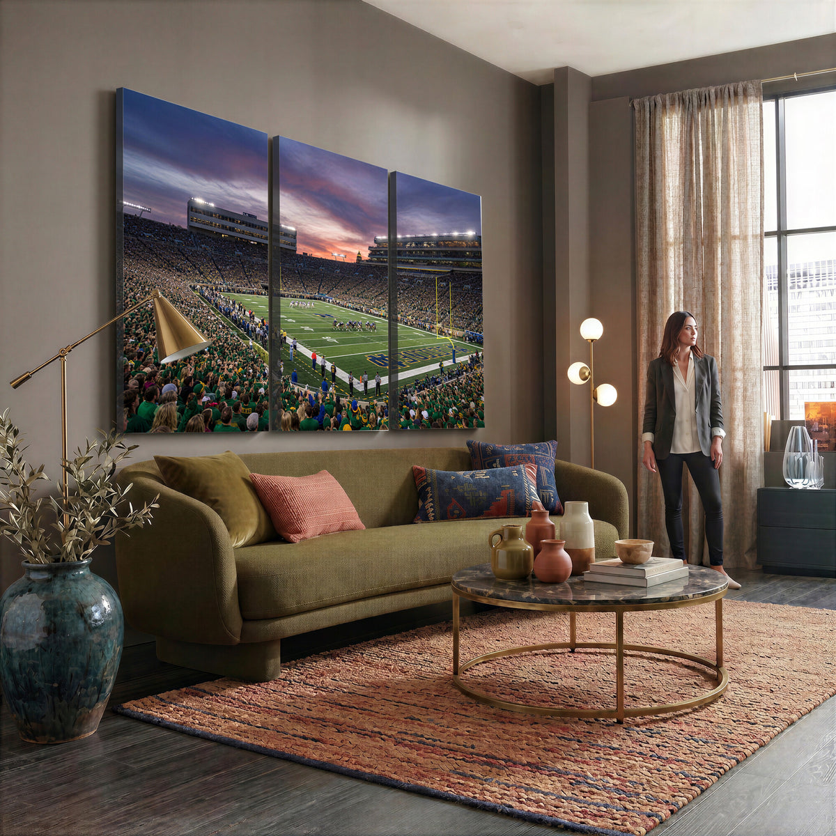 34836892-MGV-CV-36X24 - Stadium Wall Art Canvas Print