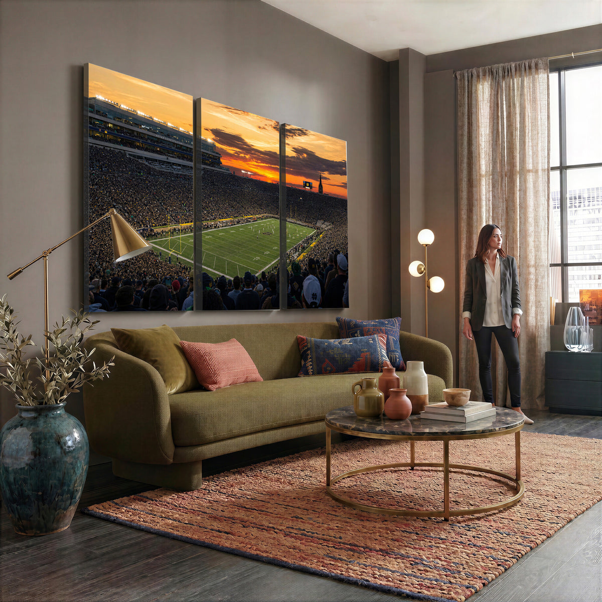 73585402-MGV-CV-36X24 - Stadium Wall Art Canvas Print