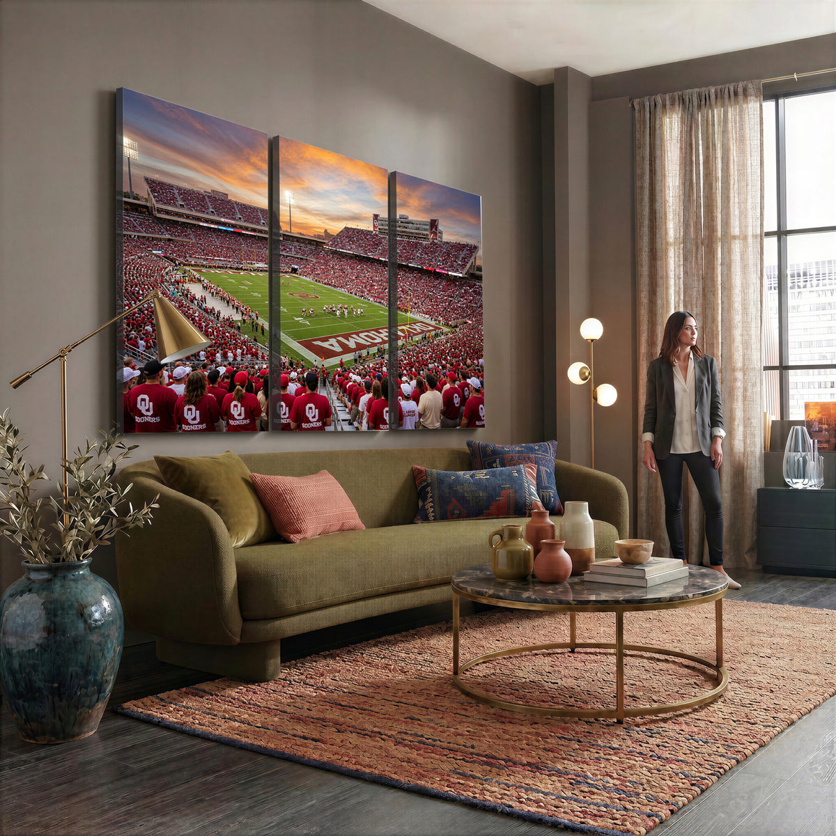 92718741-MGV-CV-36X24 - Stadium Wall Art Canvas Print