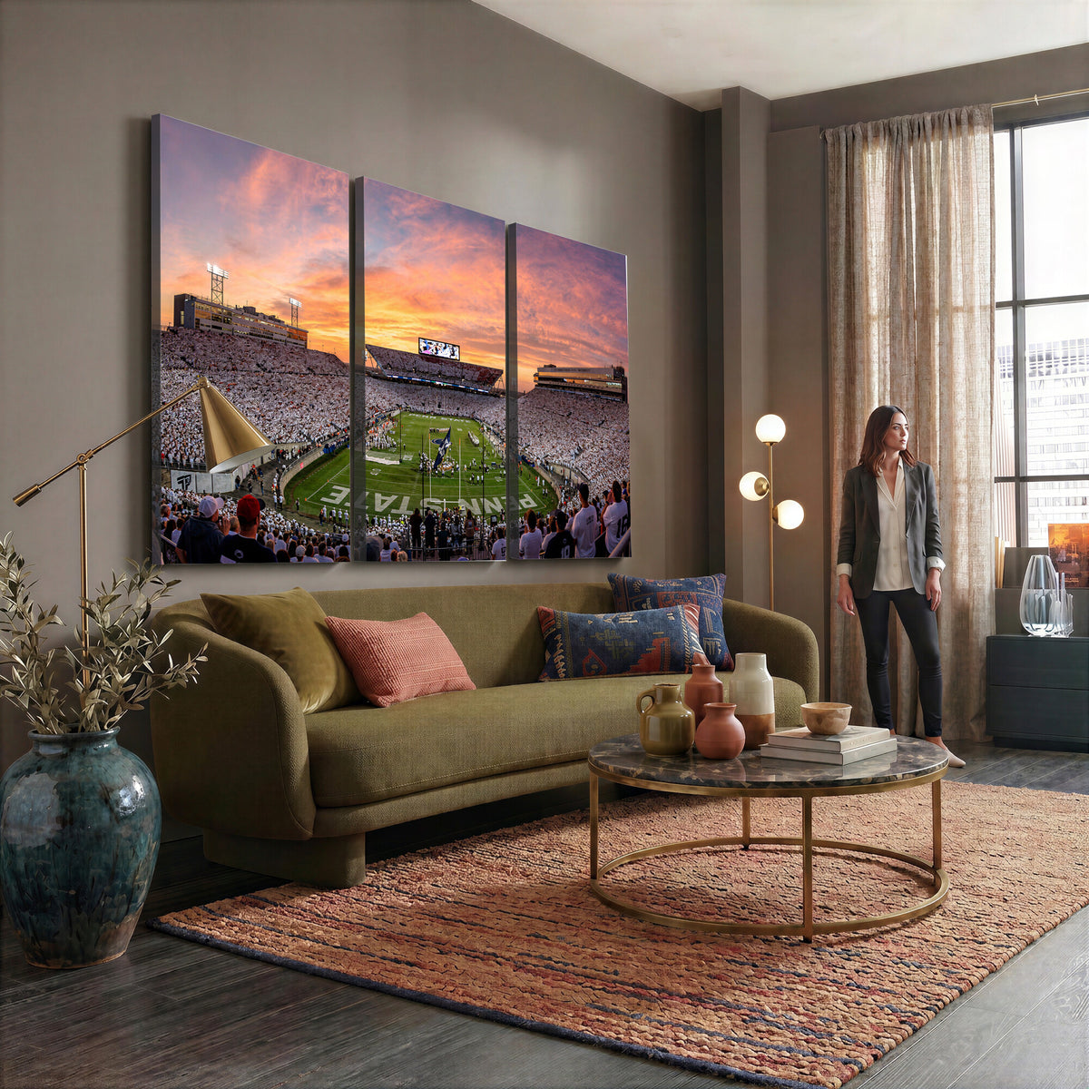 53161432-MGV-CV-36X24 - Stadium Wall Art Canvas Print