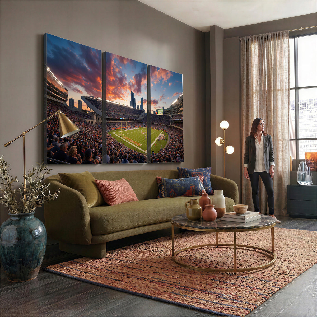 21104528-MGV-CV-36X24 - Stadium Wall Art Canvas Print