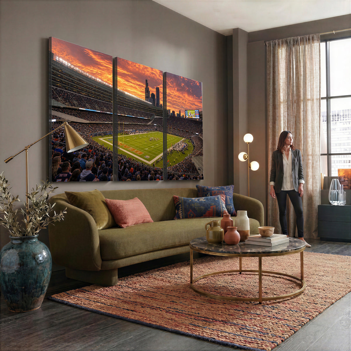 25159364-MGV-CV-36X24 - Stadium Wall Art Canvas Print