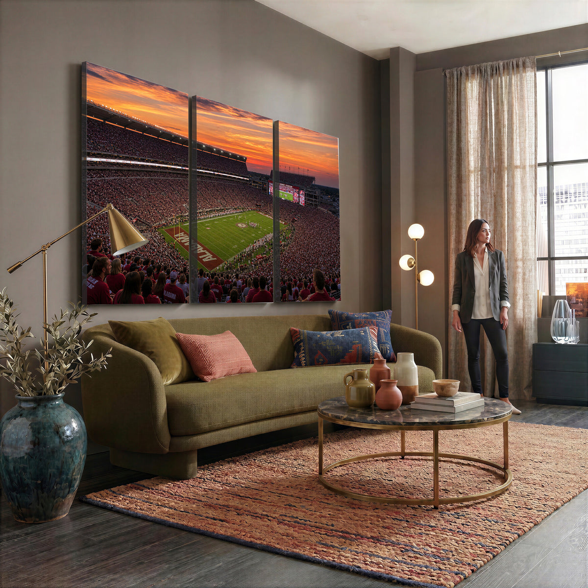 91782096-MGV-CV-36X24 - Stadium Wall Art Canvas Print