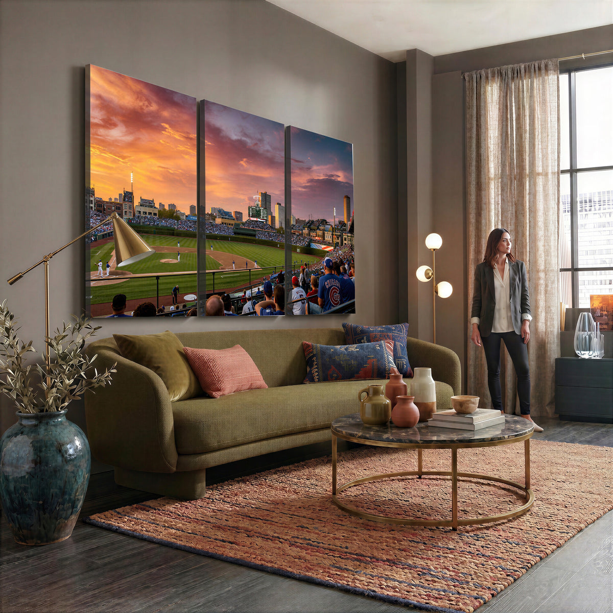 94073020-MGV-CV-36X24 - Stadium Wall Art Canvas Print