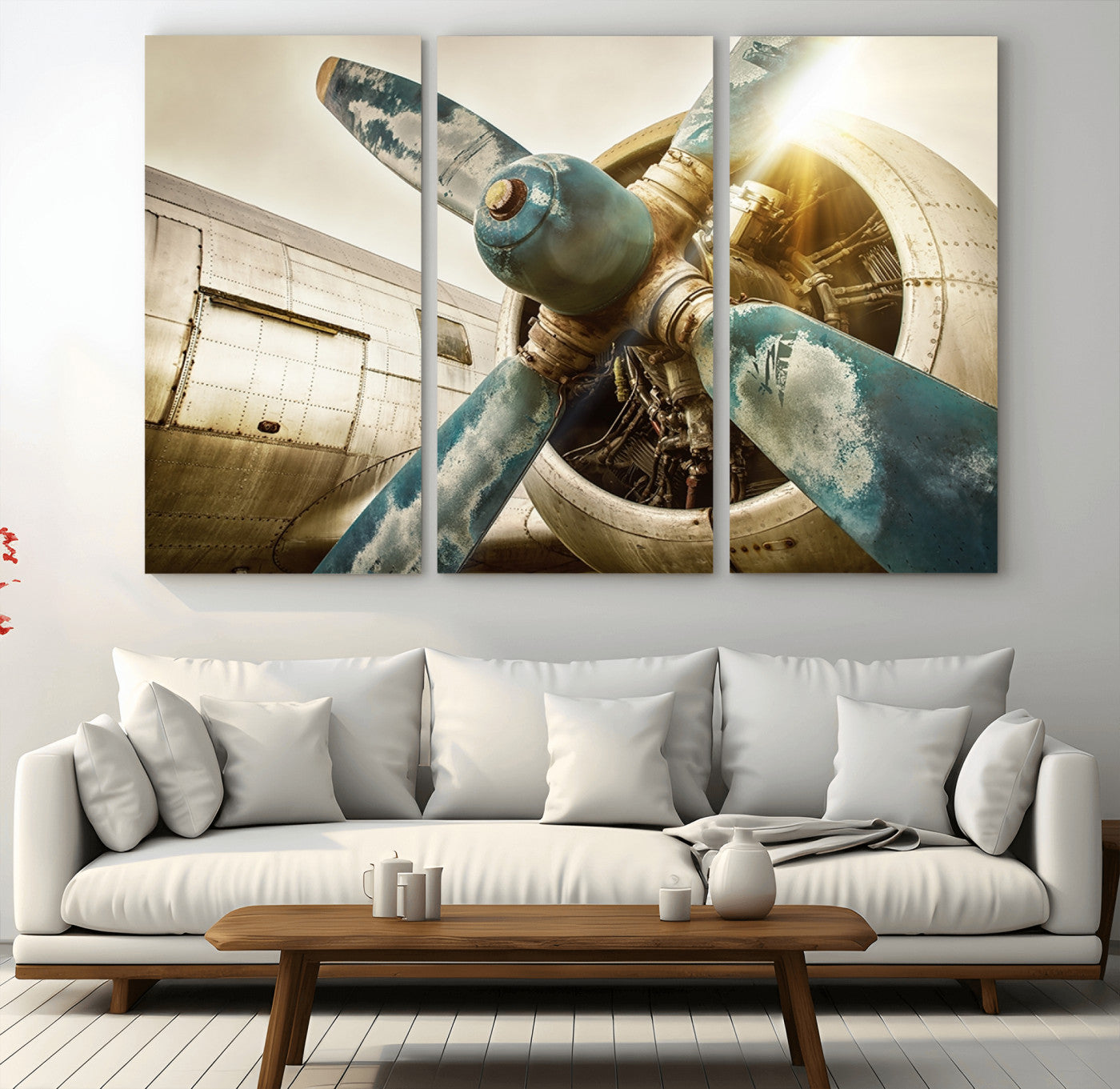 MGV-CV-48X32-3P - Vintage Airplane Canvas Print