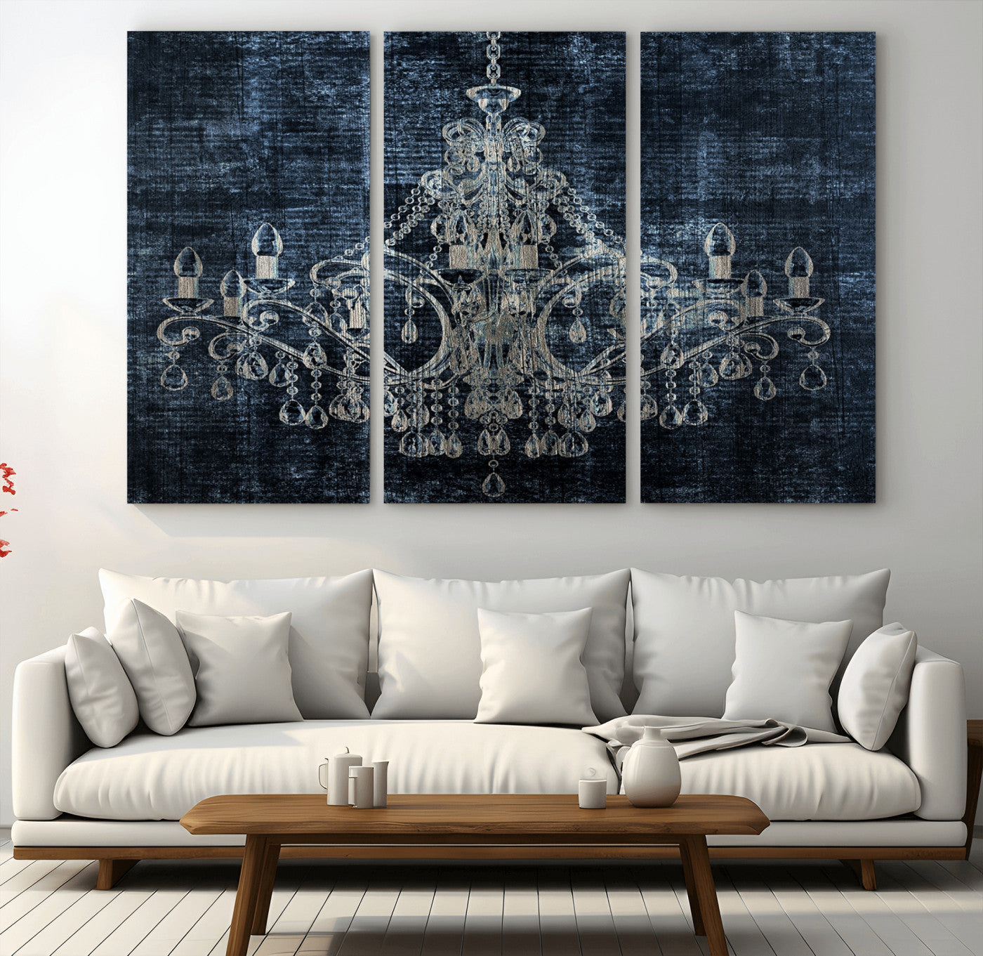 52092-MGV-CV-36X24-Dark Chandelier Wall Art Canvas Print