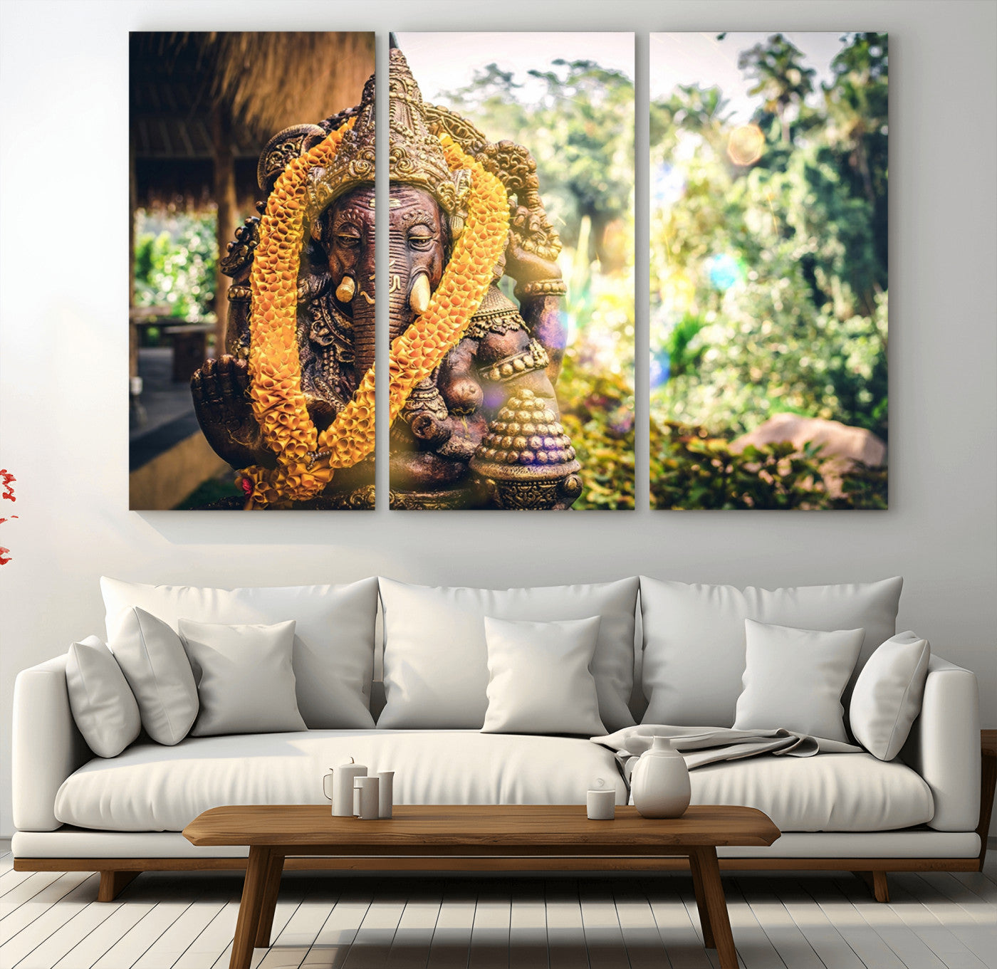 42278-MGV-CV-60X40-3P-Hinduism Statue Wall Art Canvas Print