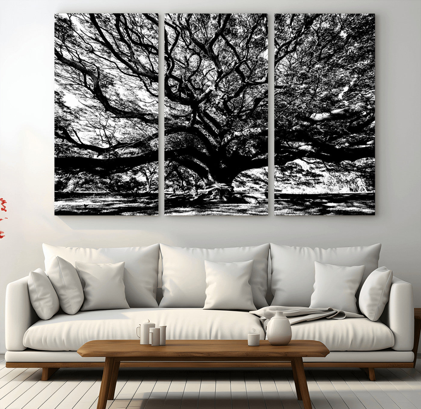 20836-MGV-CV-36X24-Mighty Angel Oak Wall Art | Angel Oak Tree Art Print