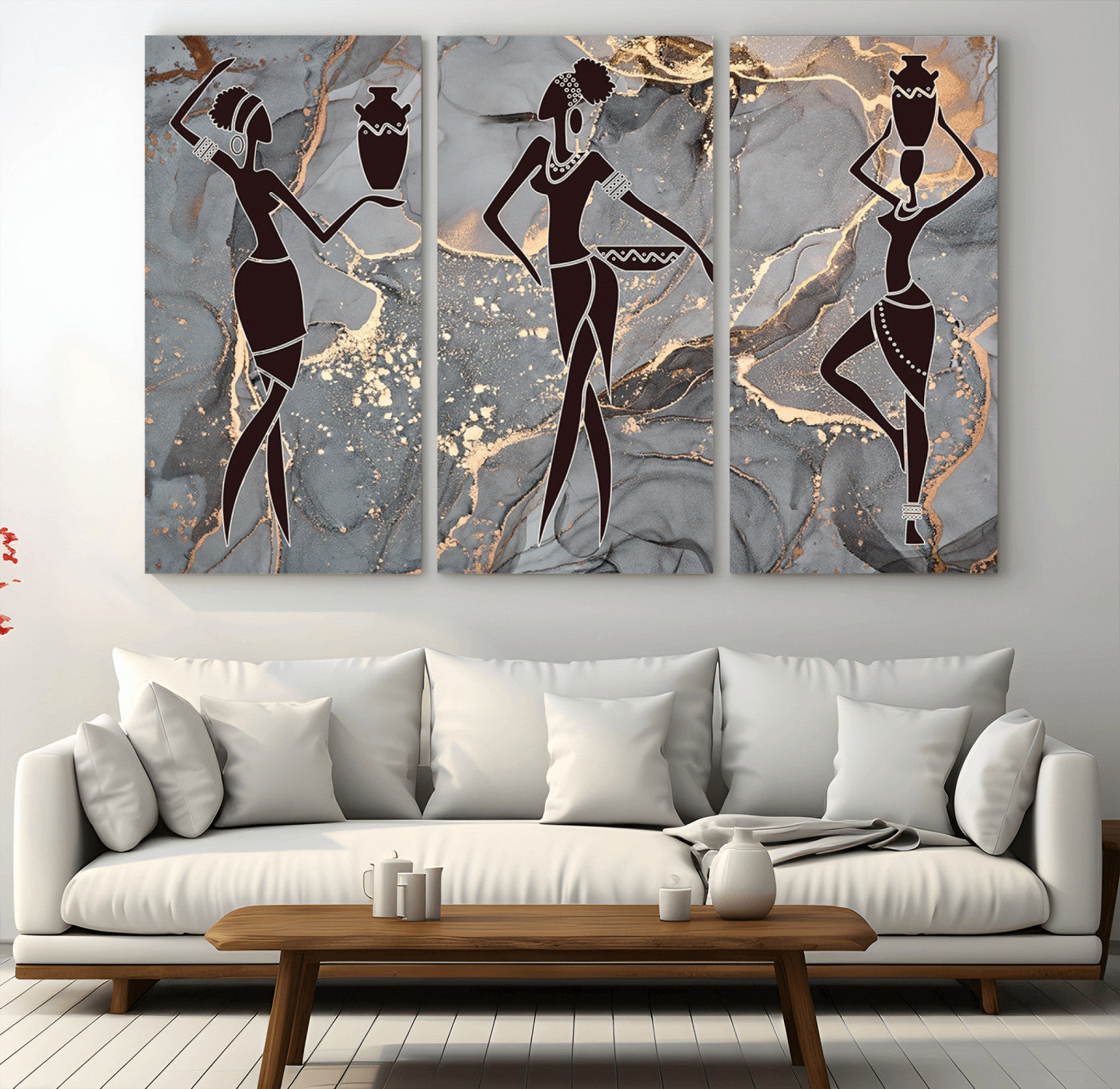 25097-MGV-CV-36X24-Abstract African Womens Art Canvas Print