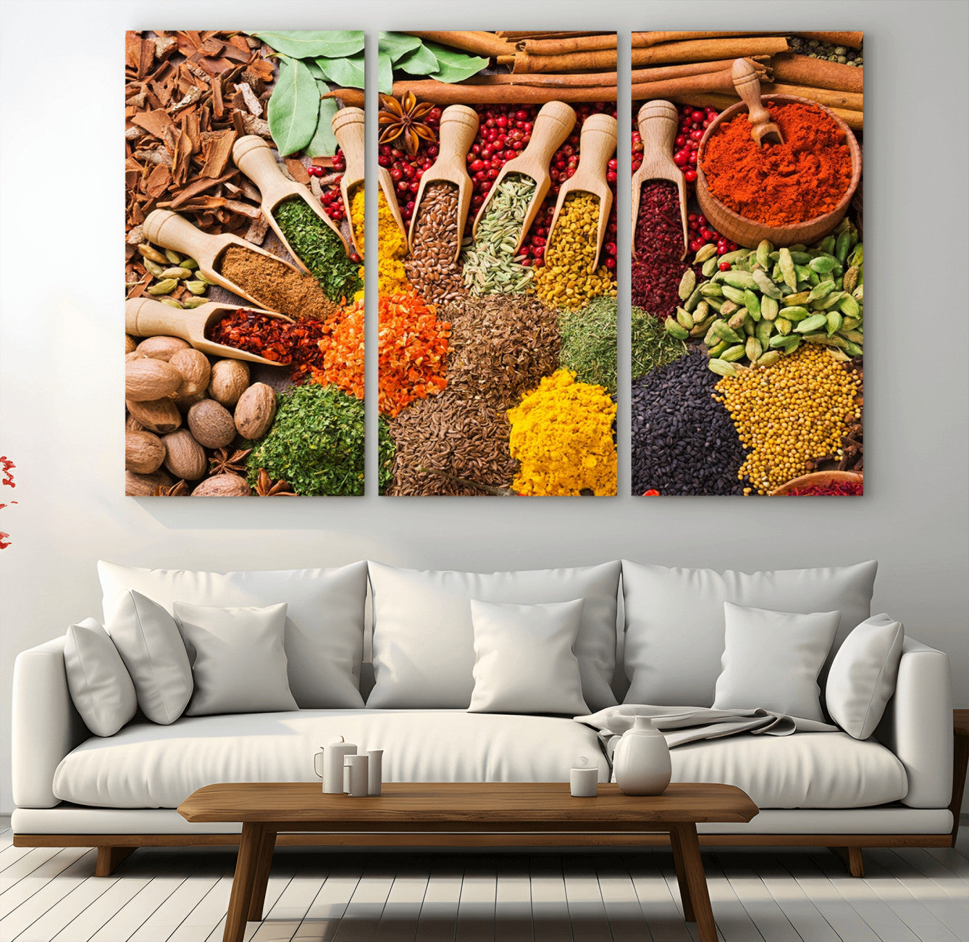 MGV-CV-48X32-3P - Spices Kitchen Wall Art Canvas Print