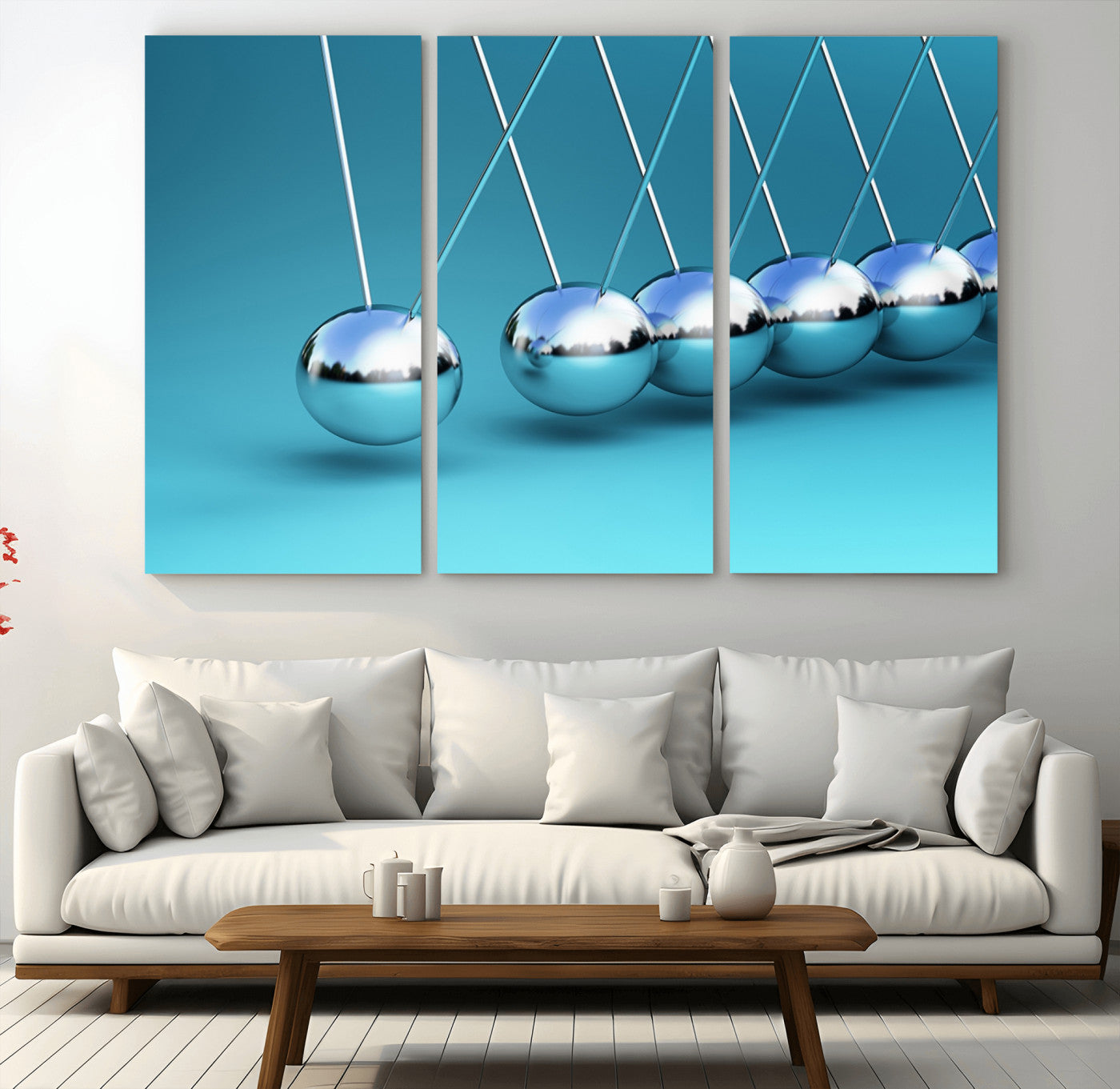 89184-MGV-CV-36X24-Wall Art Newton's Cradle Canvas Print, Framed Newton Cradle Canvas Print