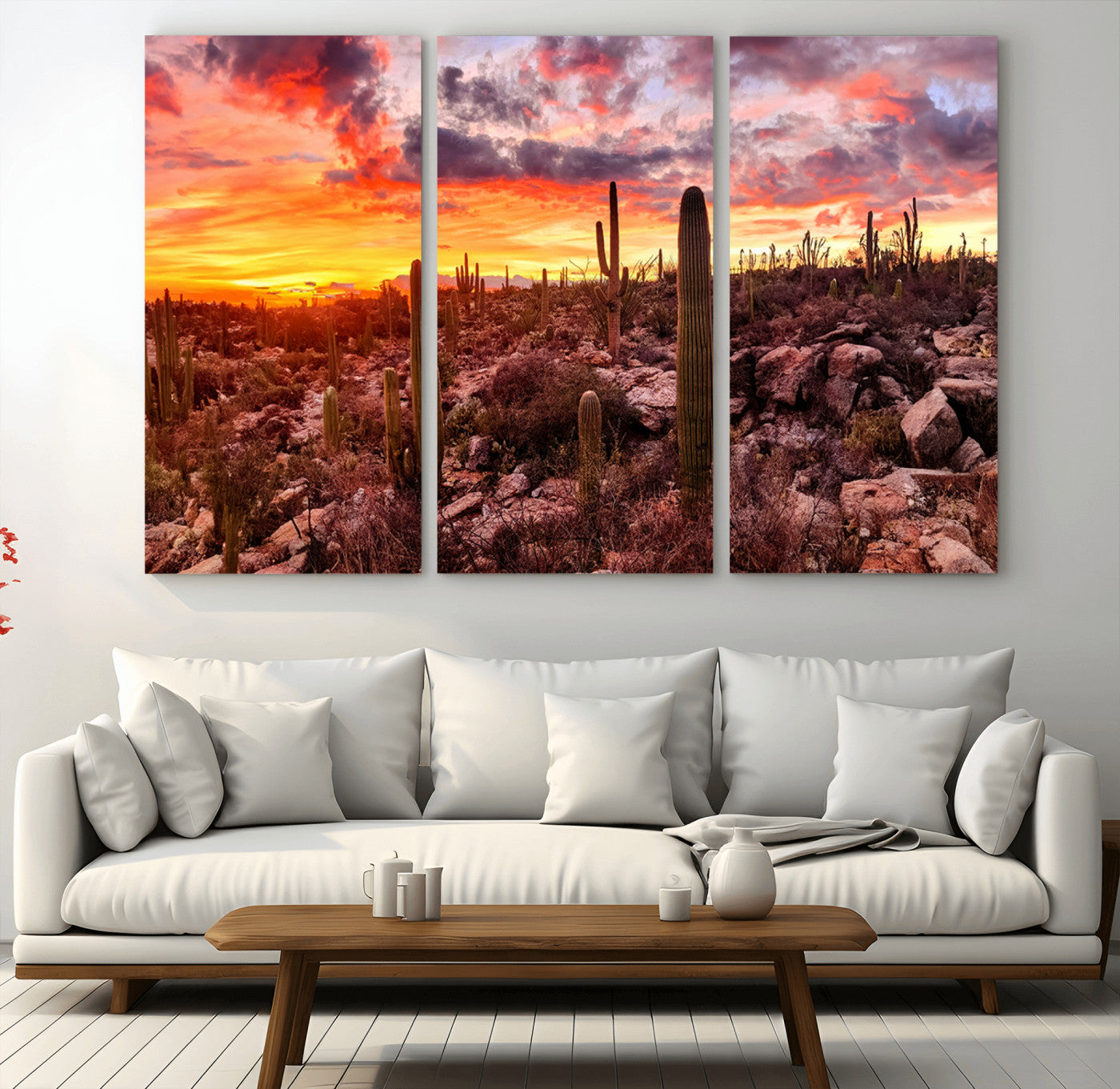 MGV-CV-48X32-3P - Arizona Desert Print, Western Cowboy Wall Art Print