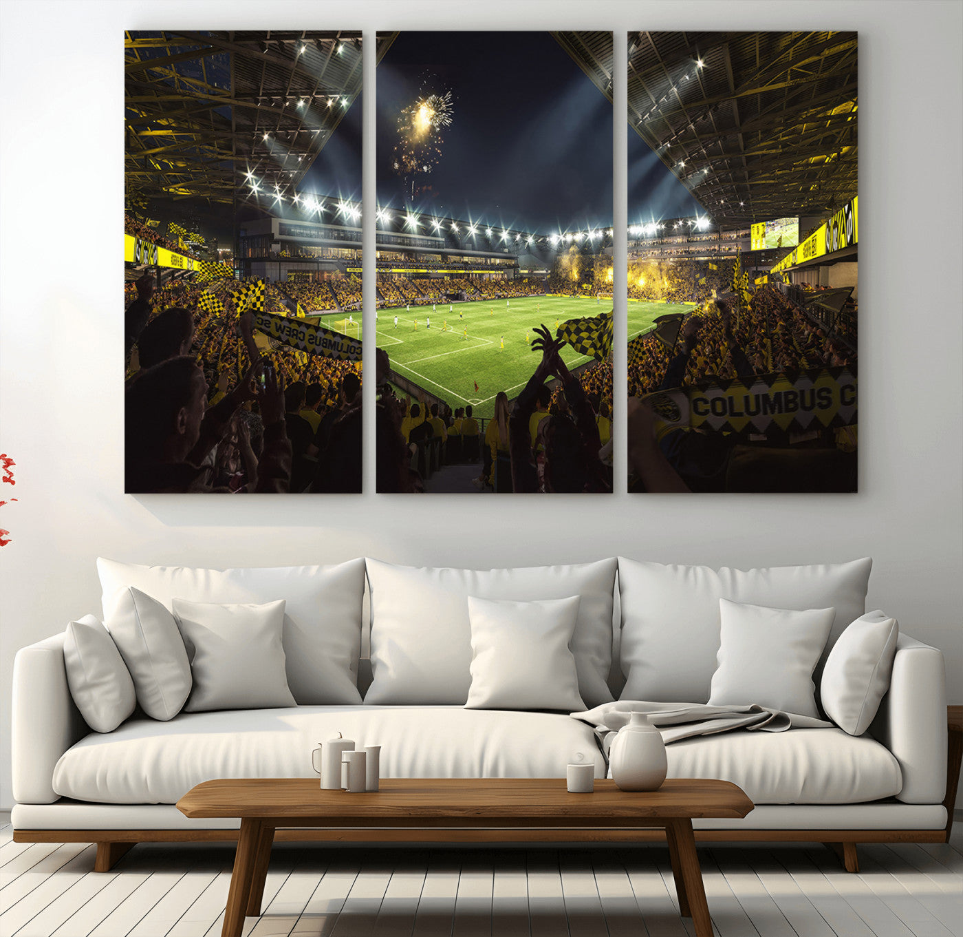 MGV-CV-48X32-3P - Columbus Crew Soccer Team Print - Columbus Crew Stadium Wall Art Canvas Print