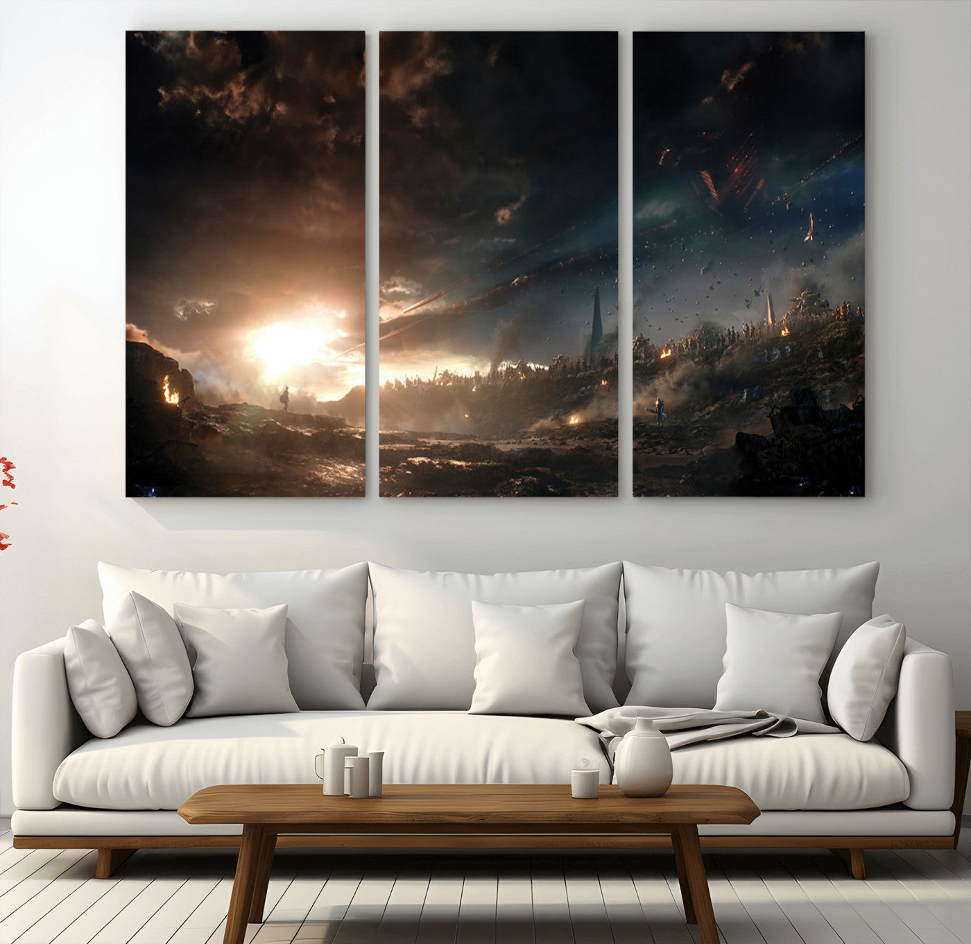 58617-MGV-CV-36X24-Avengers Planet Wall Art Canvas Print