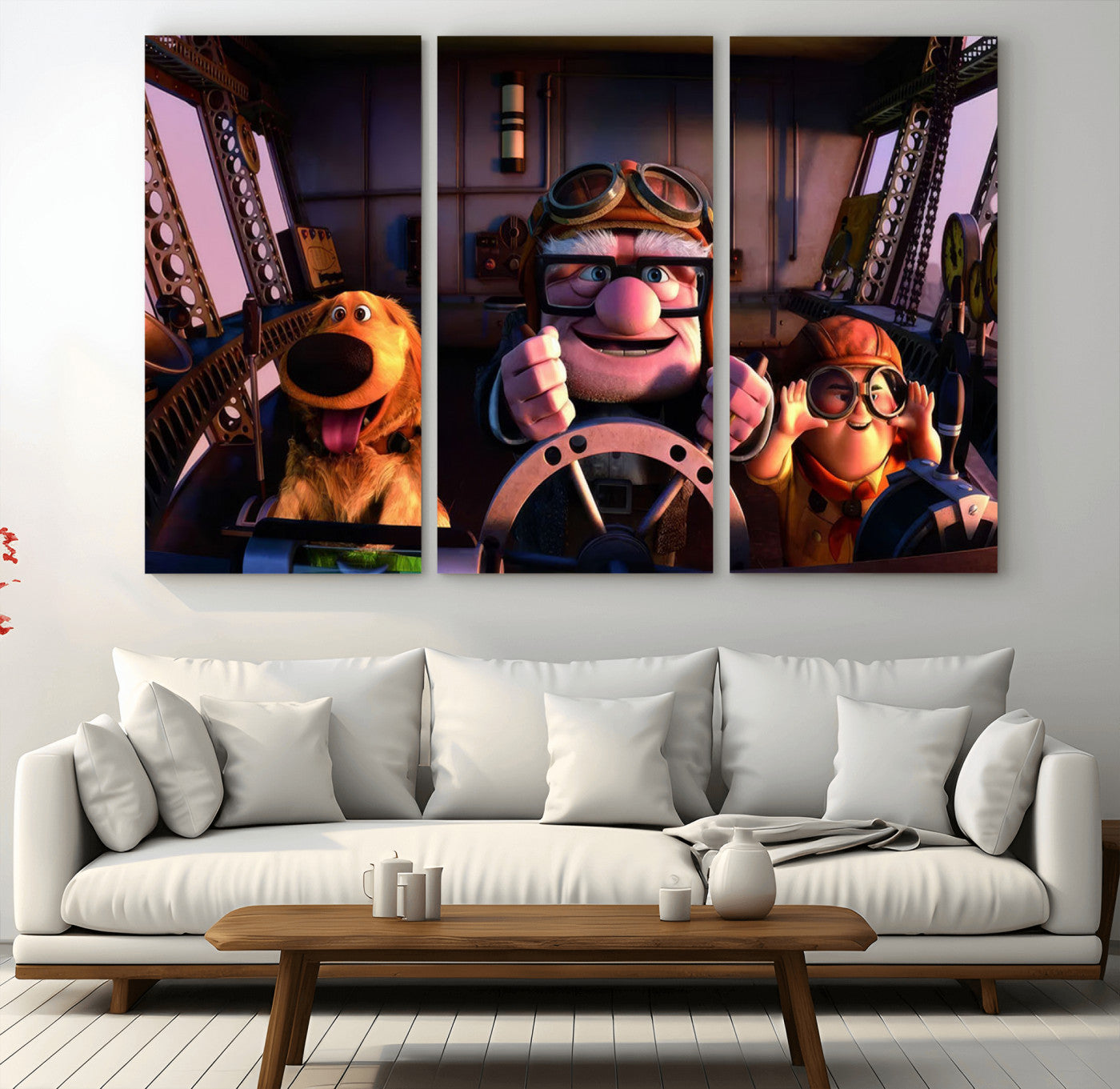 MGV-CV-48X32-3P - Carl Russel And Dog, Movie Up Poster, Movie Up Wall Art, Movie Up Poster Print, Carl
