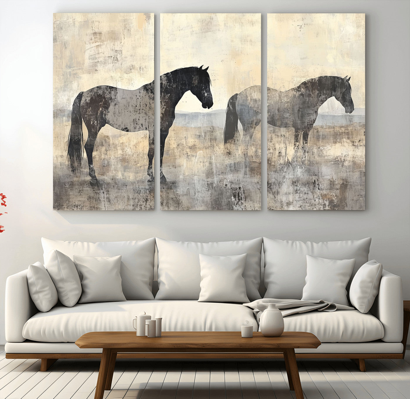 81988-MGV-CV-36X24-Vintage Horses Wall Art Canvas Print