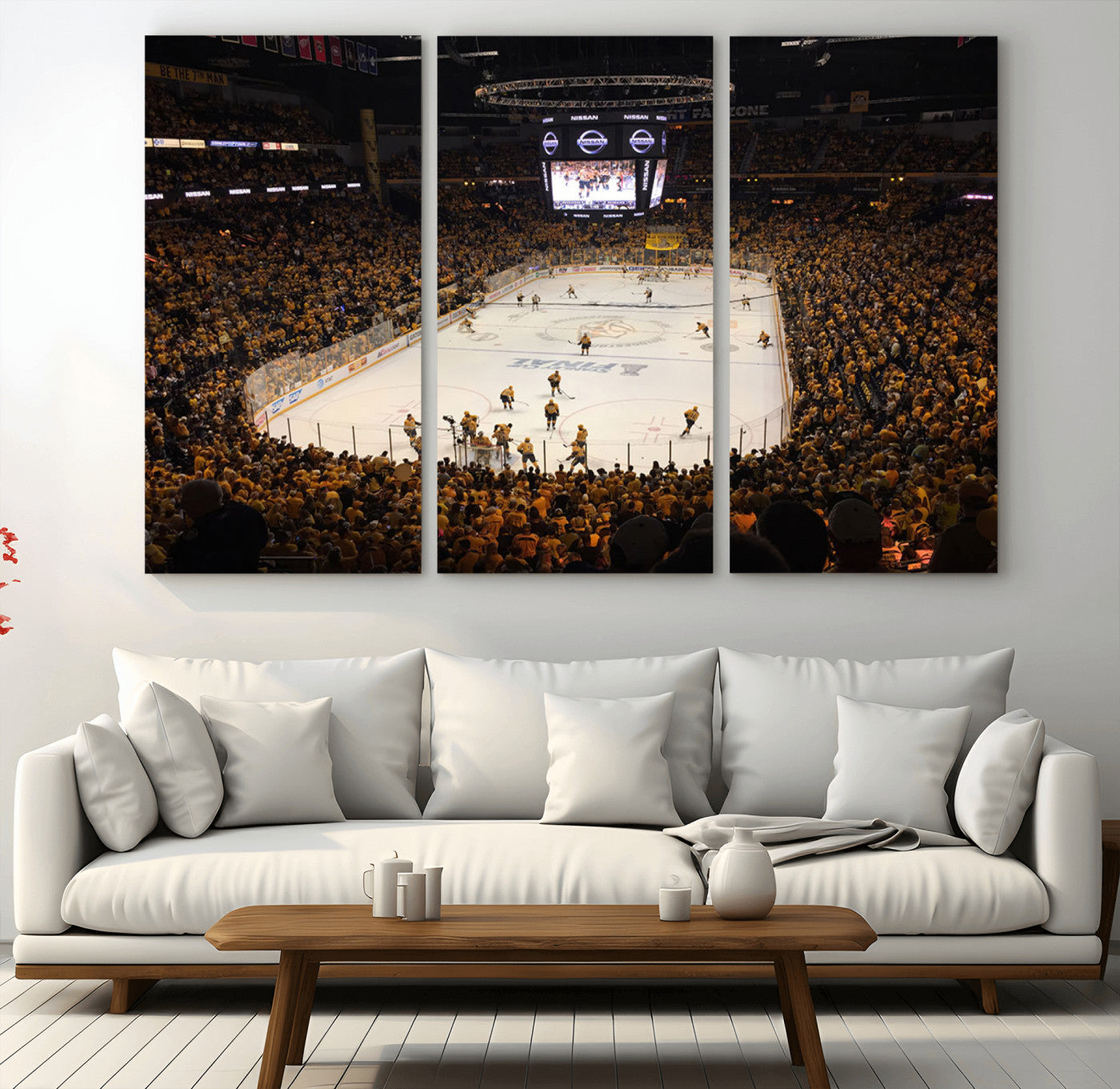 MGV-CV-48X32-3P - Bridgestone Arena - Nashville Predators Hockey Team Print - Nashville Wall Art Canvas Print