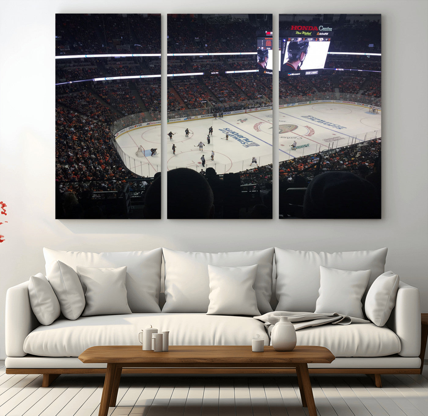 24634-MGV-CV-36X24-Honda Center California Anaheim Ducks Hockey Stadium Wall Art, Honda Center California Stadium Wall