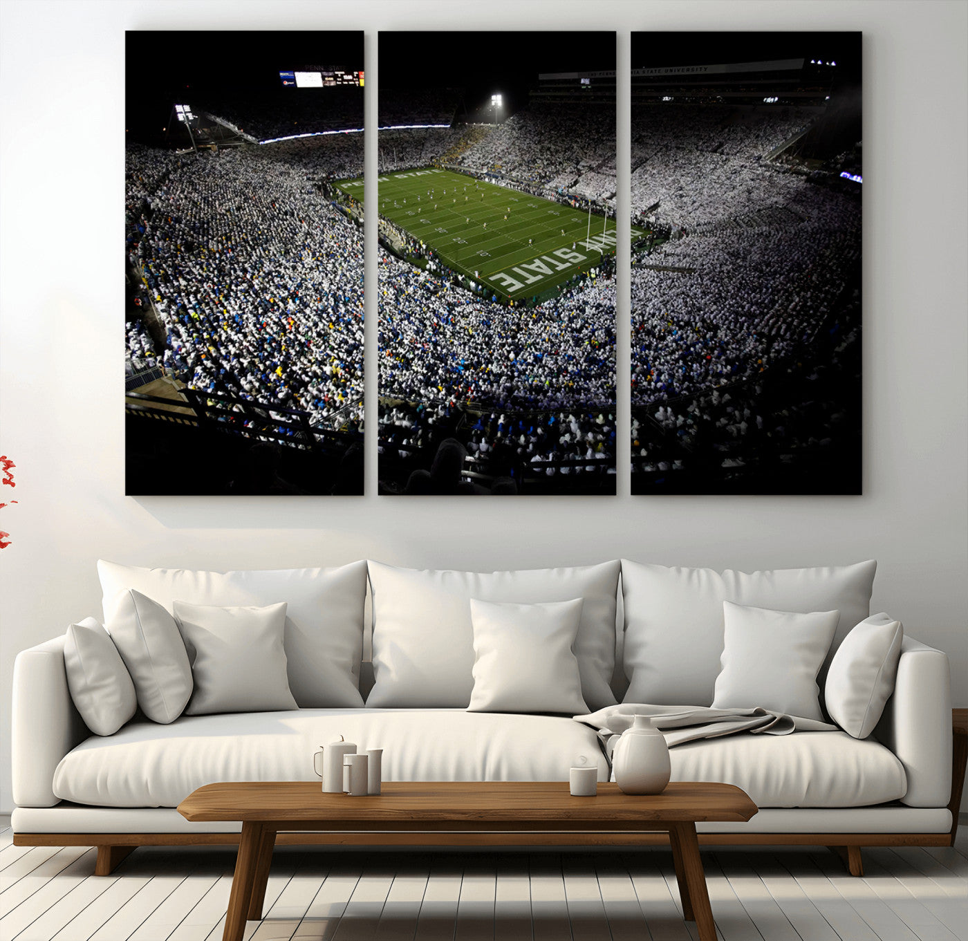 MGV-CV-48X32-3P - Penn State Football Stadium Wall Art - Beaver Stadium Canvas Print
