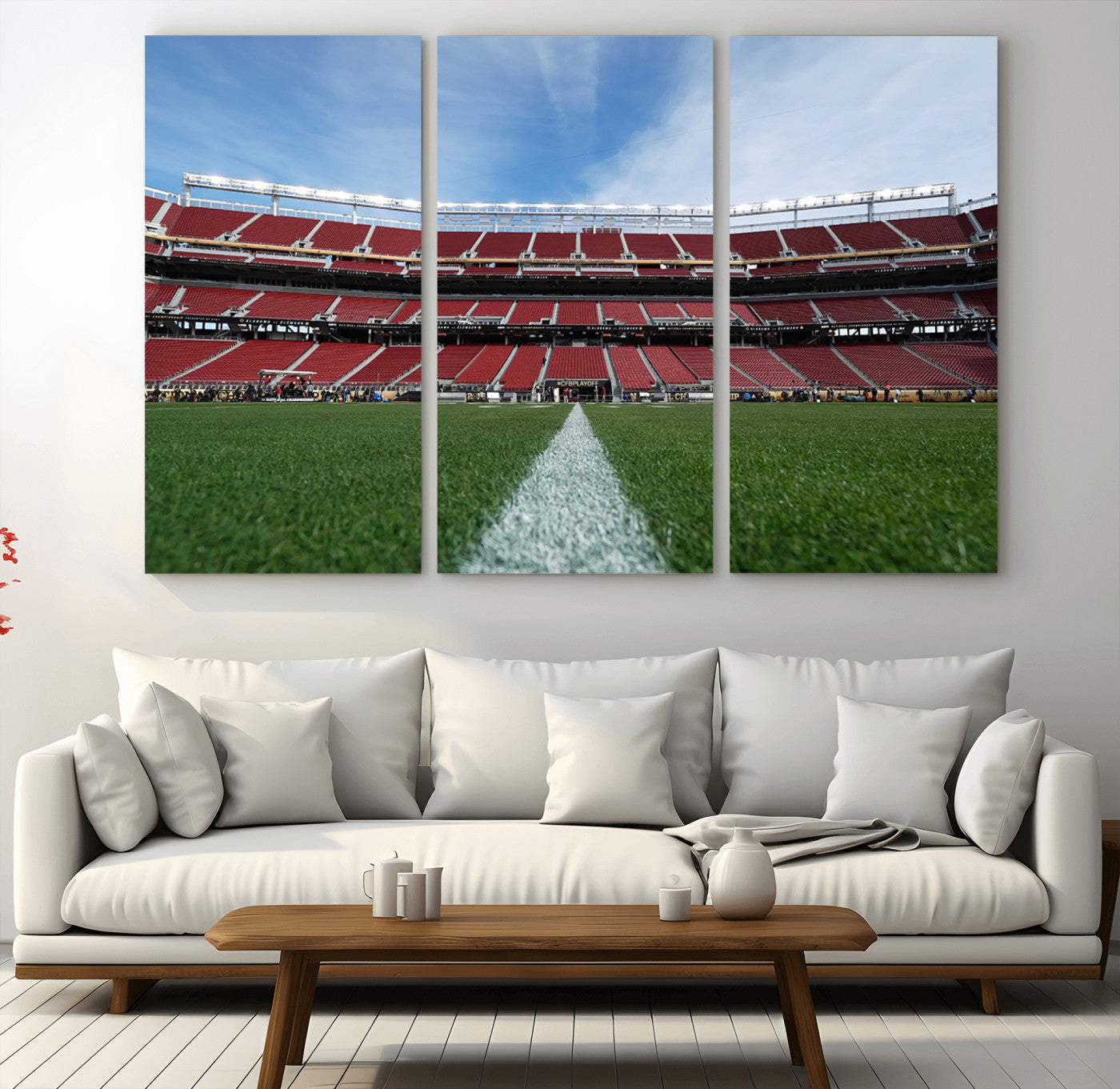 83238-MGV-CV-36X24-University of Tulsa Golden Hurricane Football Team Print - Tulsa H.A. Chapman Stadium Wall Art