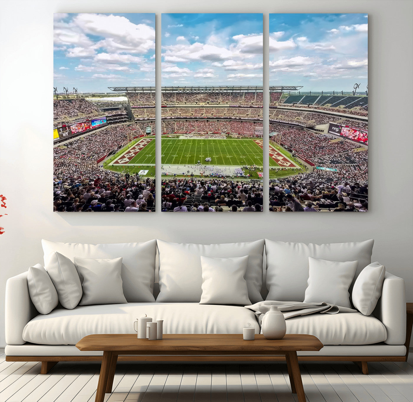 MGV-CV-48X32-3P - The Temple University Owls Athletics Team Print - Philadelphia Lincoln Financial Field Stadium Wall