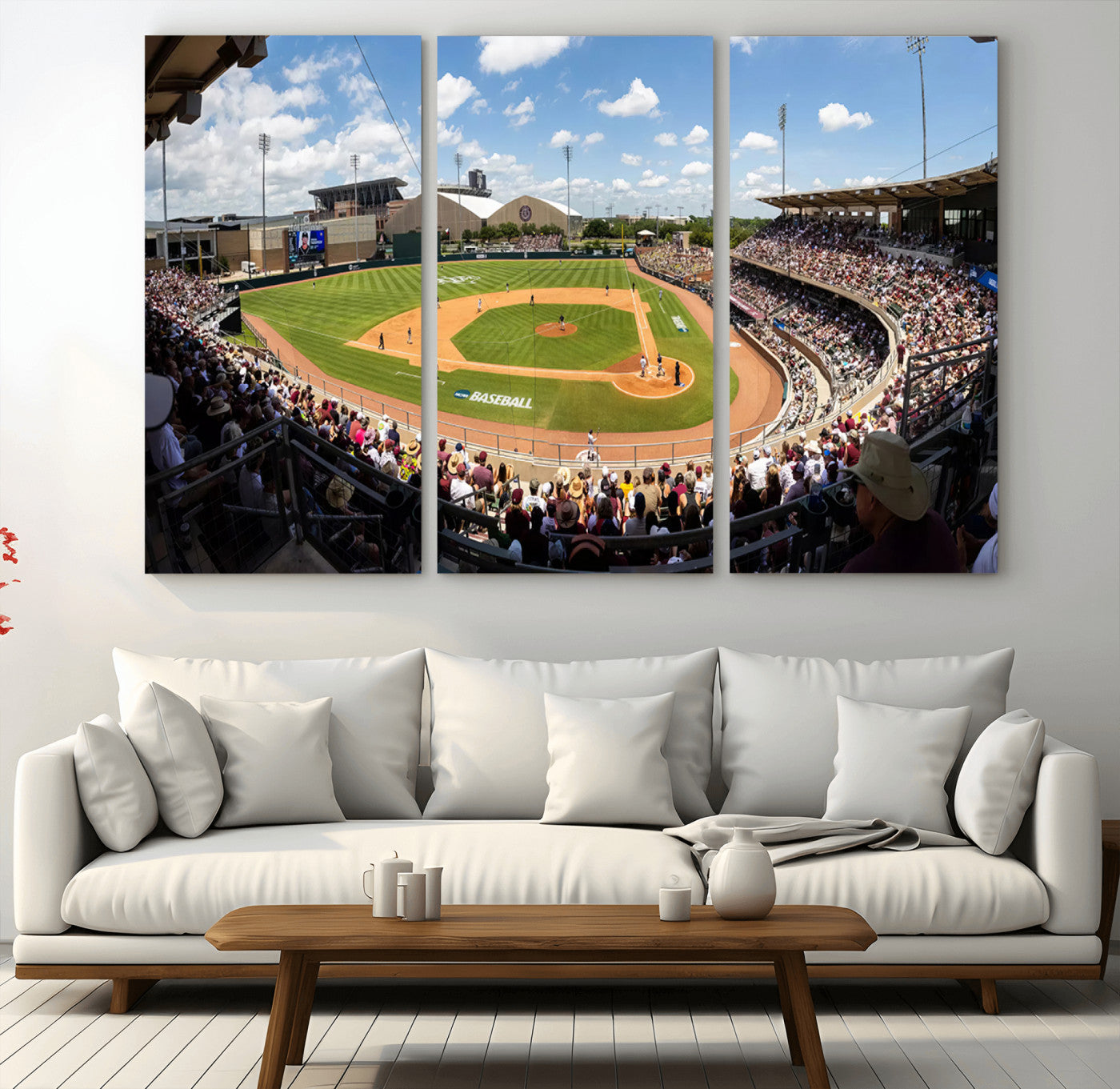 MGV-CV-48X32-3P - The Texas A&M University Aggies Athletics Team Print - College Station Kyle Field Wall Art Canvas