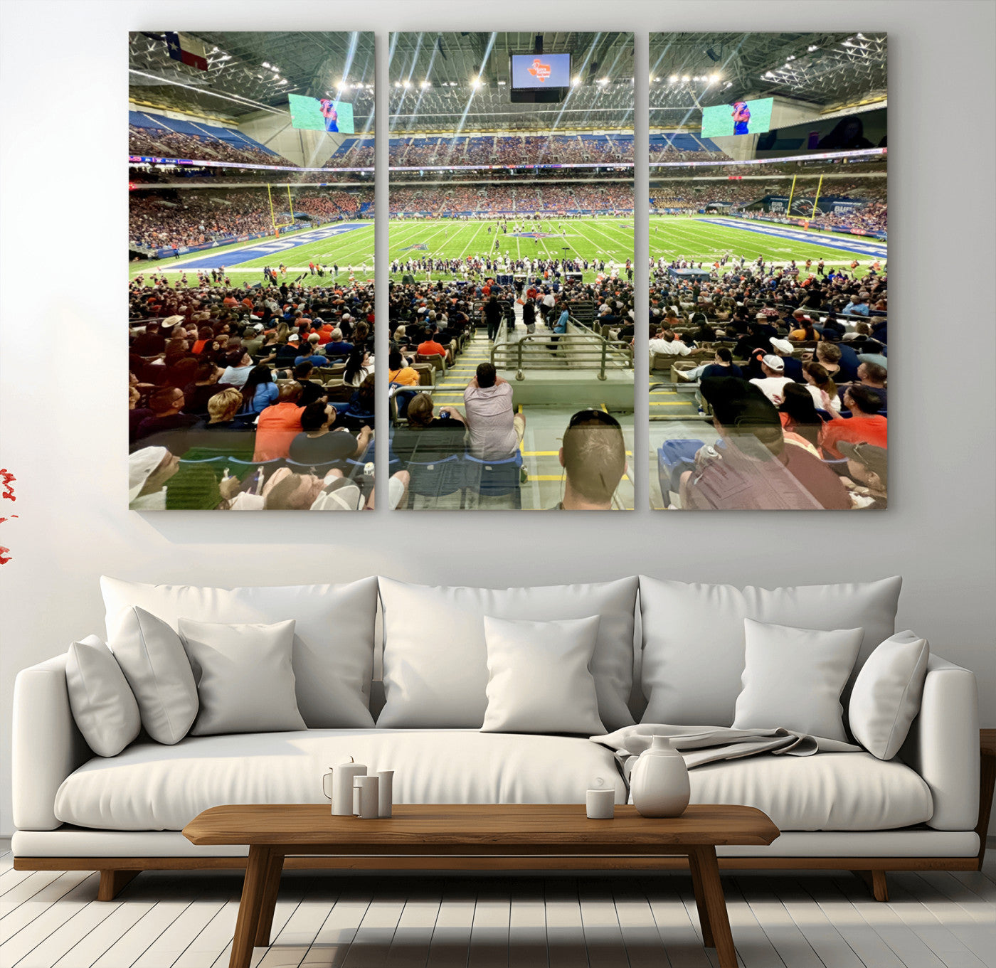 MGV-CV-48X32-3P - The University of Texas at San Antonio Roadrunners Football Team Print - San Antonio Alamodome Wall