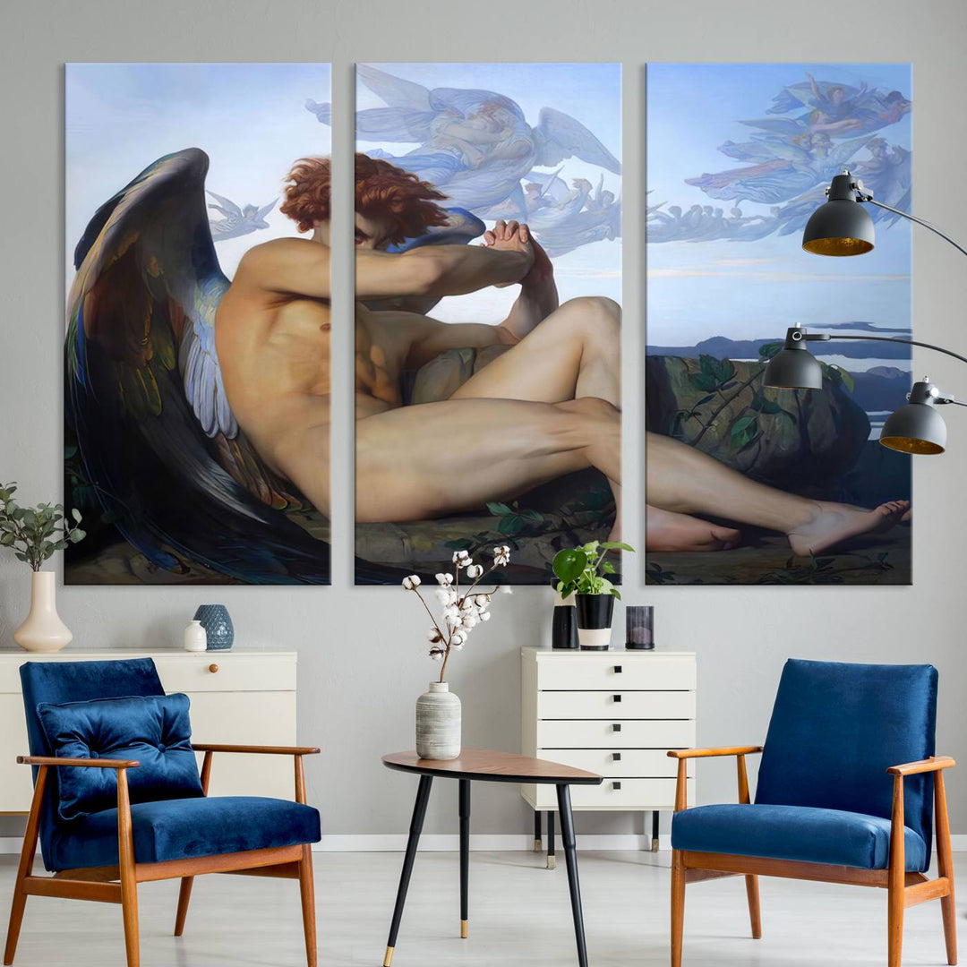 Fallen Angel Wall Art Canvas Print displayed above.