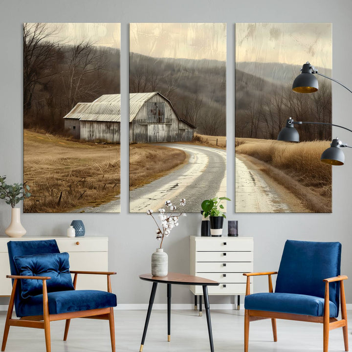 Vintage Barn for Farmhouse Wall Decor Canvas Print