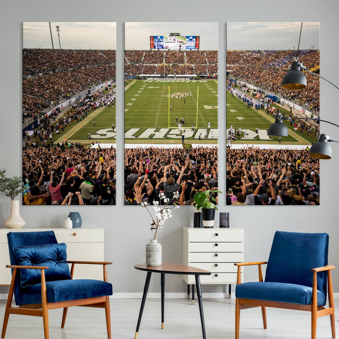 UCF Knights Football Team Print - Orlando FBC Mortgage Stadium Wall Art Canvas Print