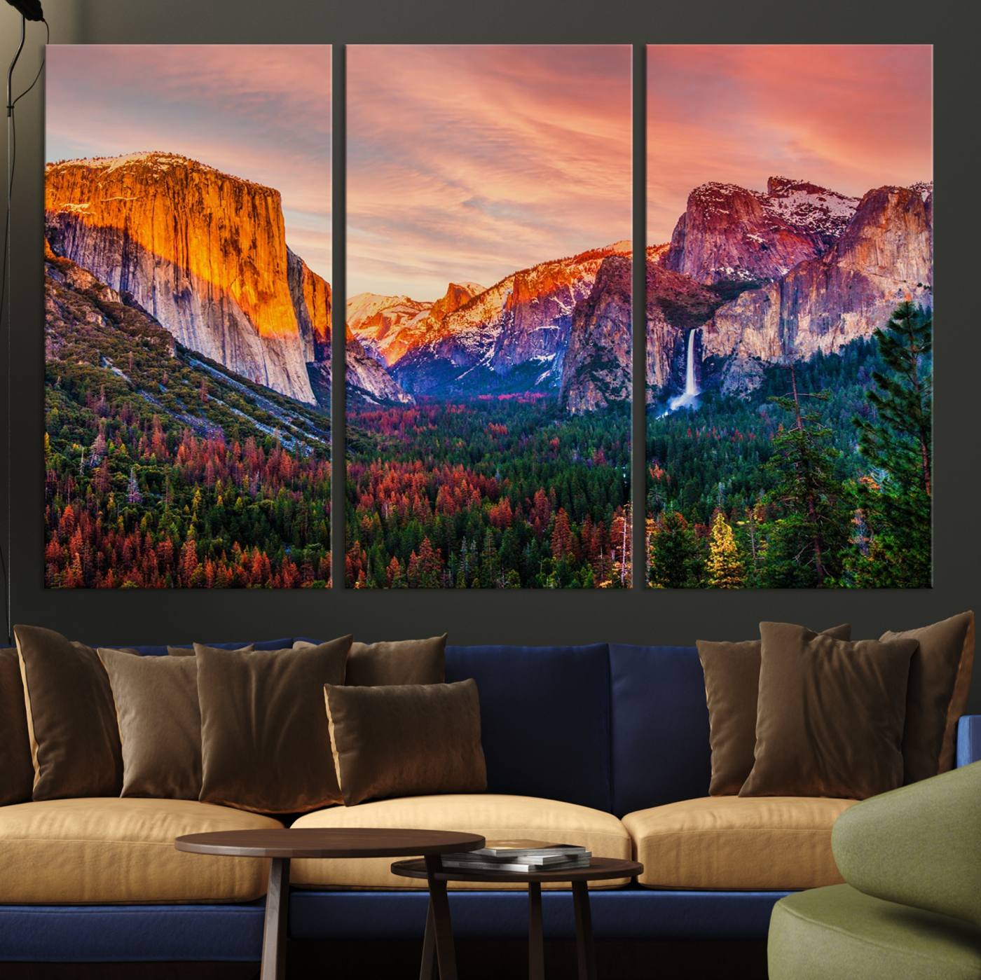 24519-MGV-CV-36X24-Yosemite Nal Park Wall Art Landscape Canvas Print El Capitan