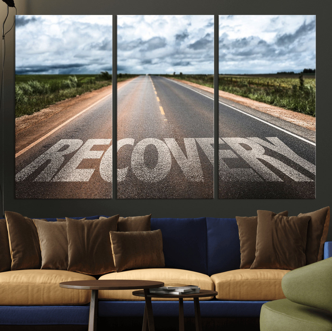 MGV-CV-48X32-3P - Recovery Road Wall Art Canvas Print