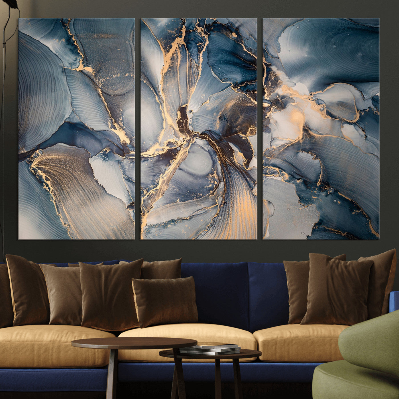 MGV-CV-48X32-3P - Abstract Wall Art Canvas Print for Modern Home Decor