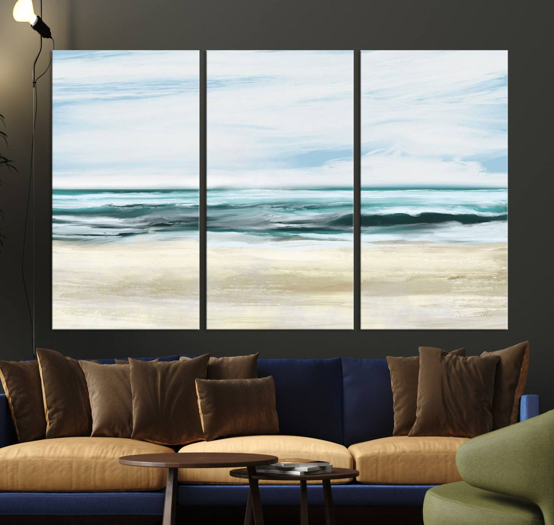 Ocean Abstract Wall Art Canvas Print.