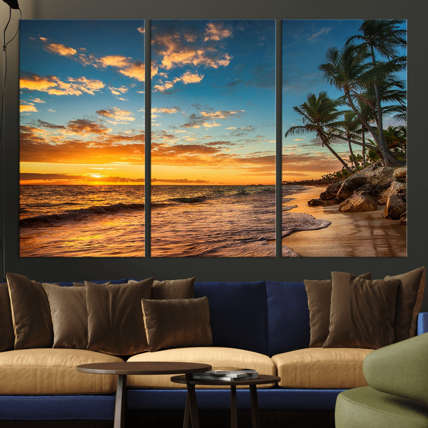 MGV-CV-48X32-3P - Sunset Wall Art Canvas Print