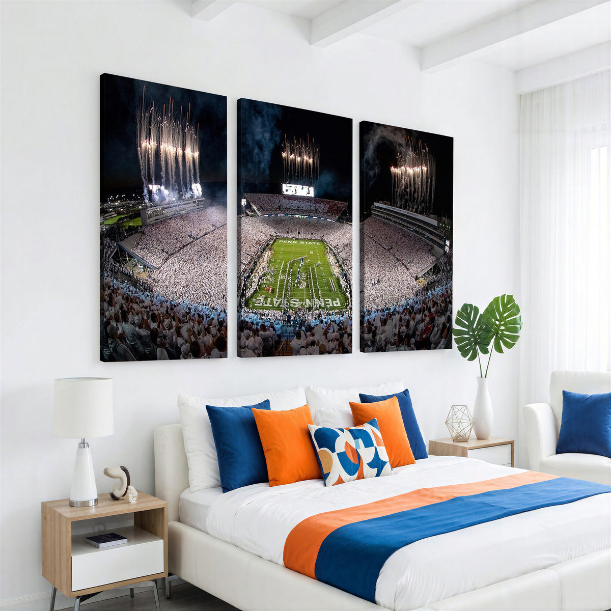 11391-MGV-CV-36X24 - Penn State Football Wall Art Canvas Print