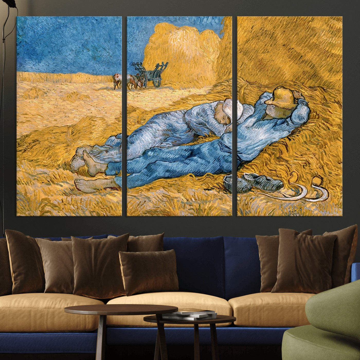 MGV-CV-48X32-3P - Master Artist Vincent Van Gogh Nature Wilderness Illustrs Fine Art Canvas Print