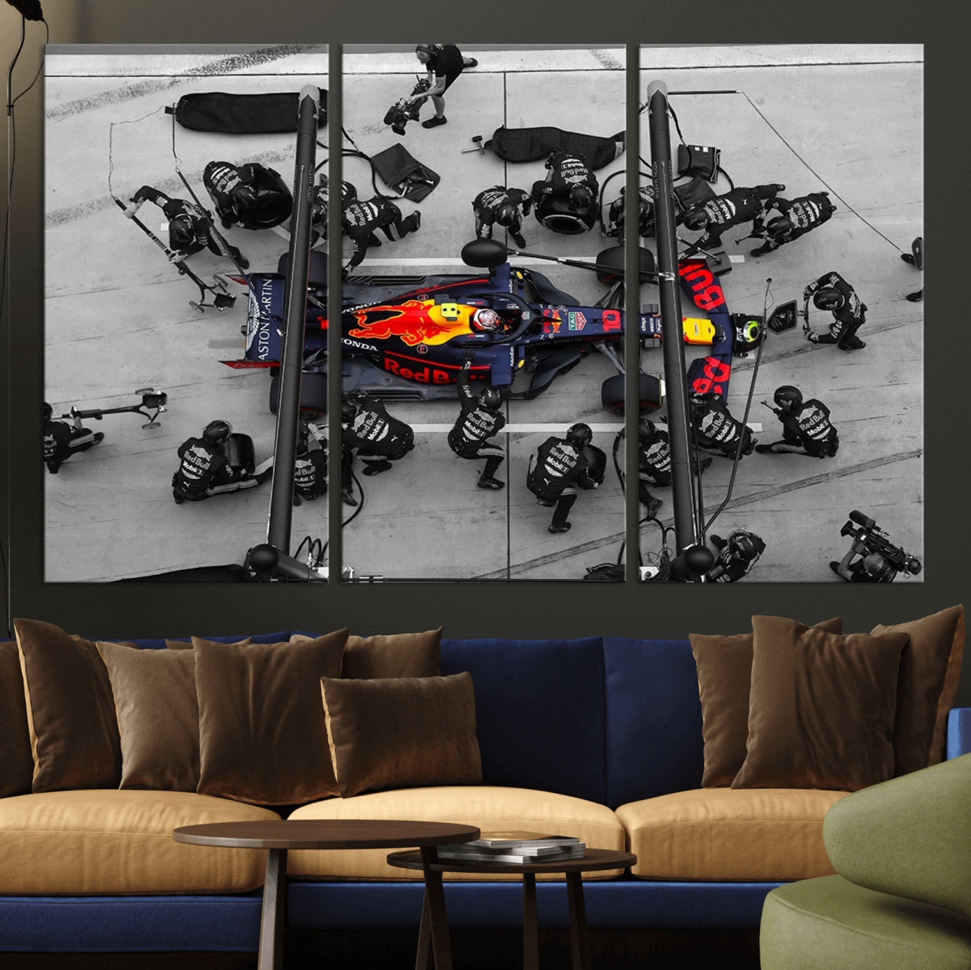 -RedBull Formula 1 Canvas Wall Art Print