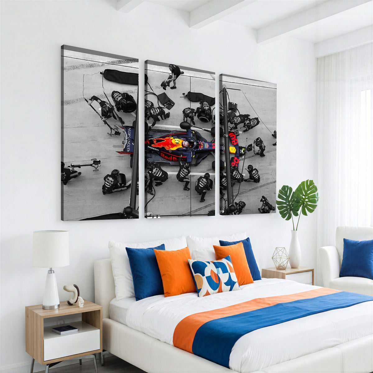 RedBull-MGV-CV-36X24 - Red Bull Formula 1 Canvas Wall Art Print