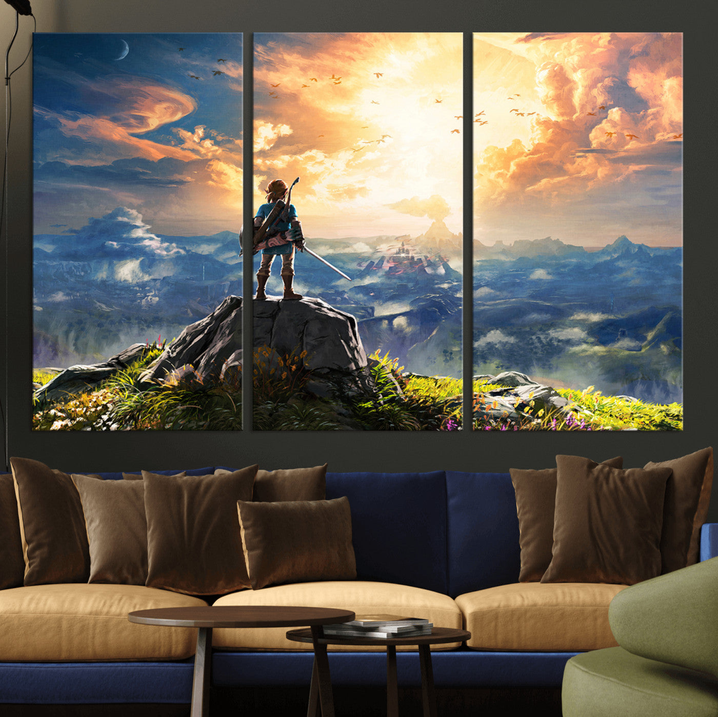 MGV-CV-48X32-3P - Legend of Zelda Breath of the Wild Game Wall Art Canvas, Legend of Zelda Canvas Print