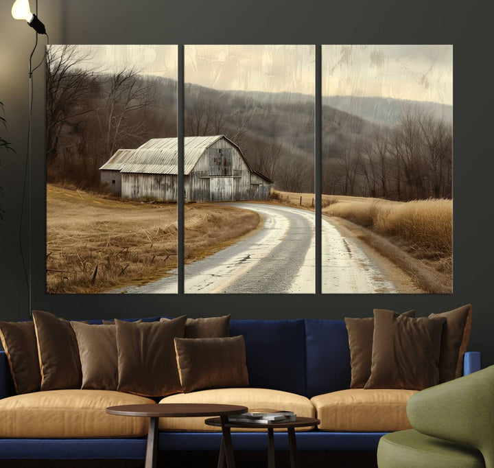 Vintage Barn for Farmhouse Wall Decor Canvas Print