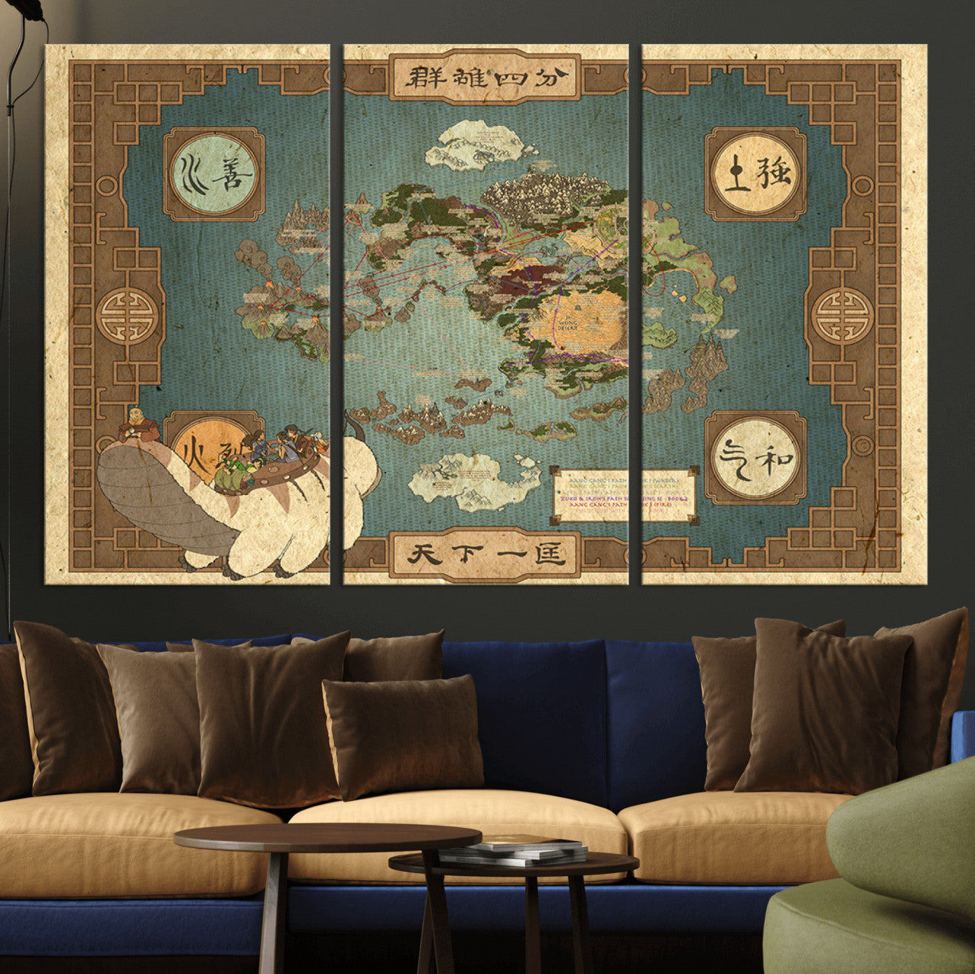 MGV-CV-48X32-3P - Push Pin World Map Canvas Print – Framed Wall Art for Couples to Track Their Travels – Anniversary