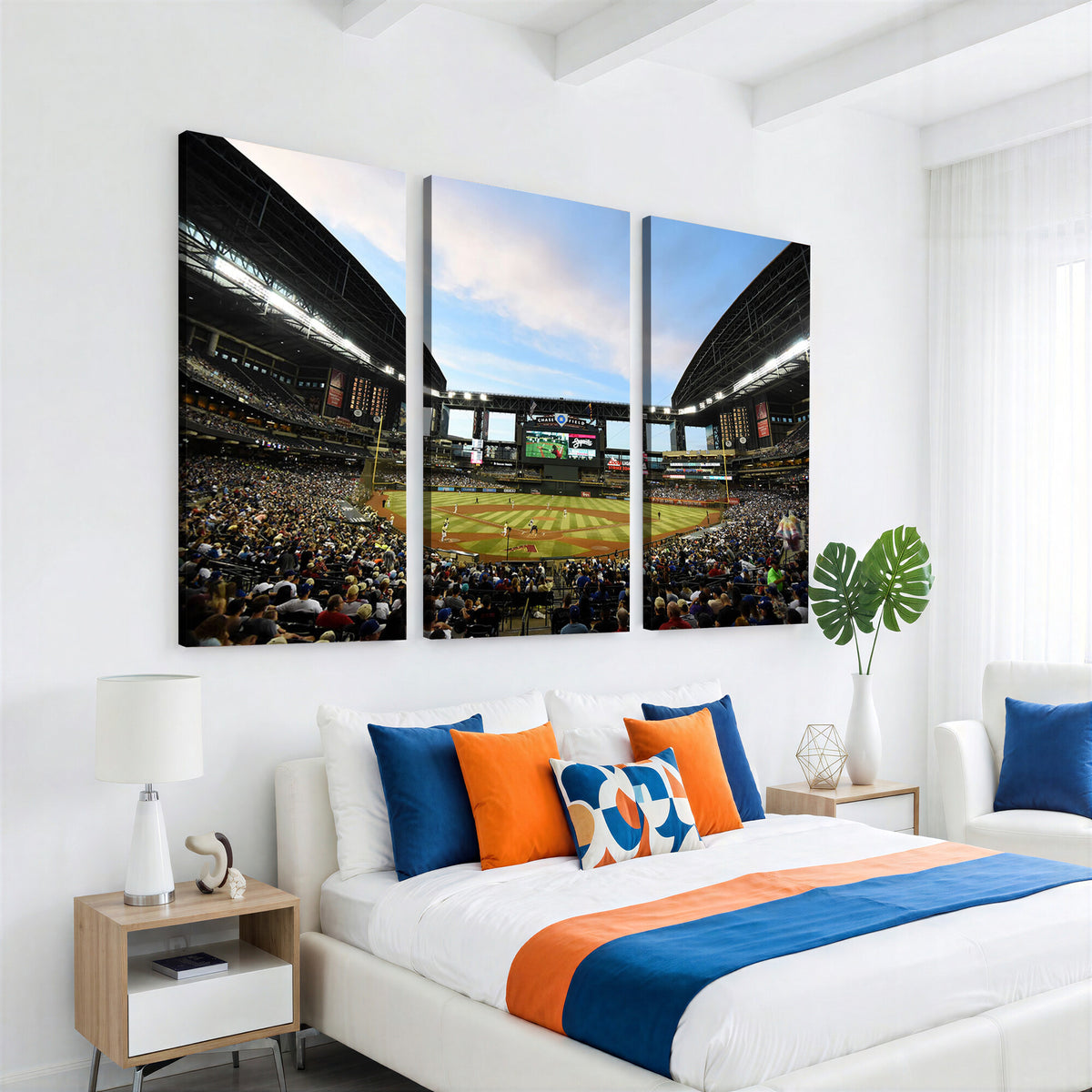 92672-MGV-CV-36X24 - Arizona Diamondbacks Team Print - Phoenix Chase Field