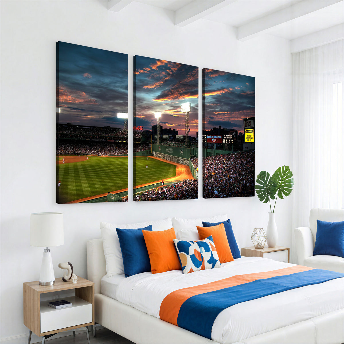 66781-MGV-CV-36X24 - Fenway Park Boston Massachusetts Stadium Wall Art Canvas Print
