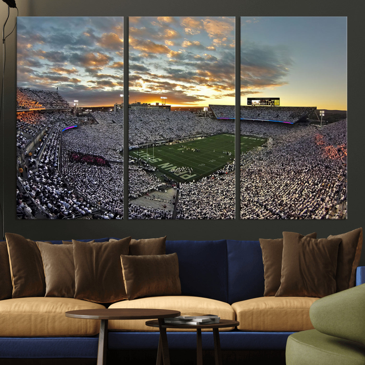 38807-MGV-CV-36X24-Beaver Stadium Wall Art - Penn State Stadium Wall Art | Penn Nittany Lions Football Match for Sport