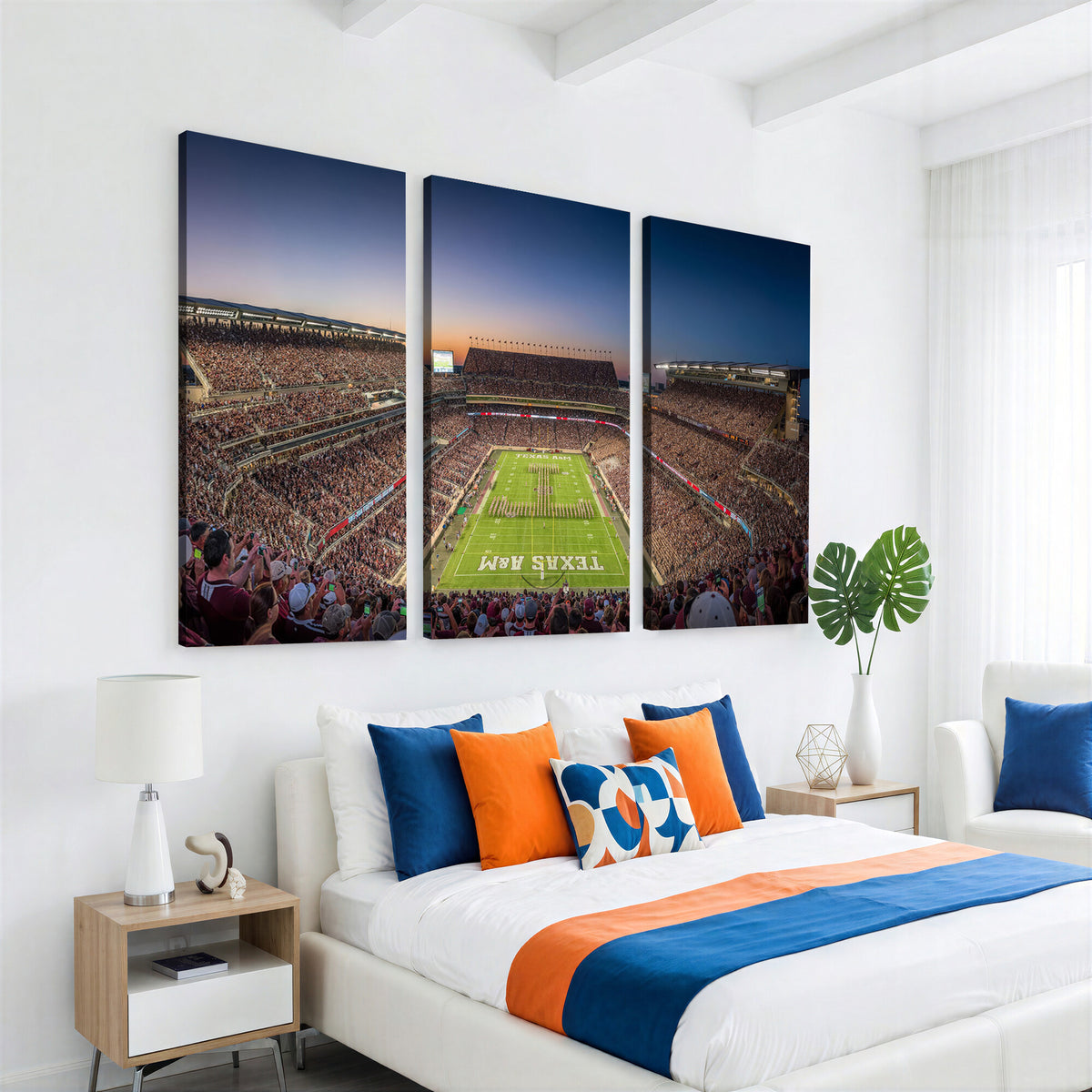 17421-MGV-CV-36X24 - Kyle Field Wall Art Print | Large Texas A&M Aggies Football Canvas Print for Sports Enthusiasts |