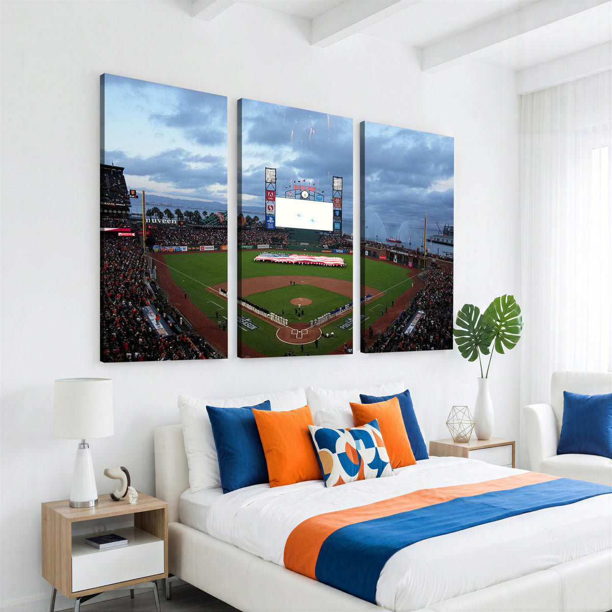 44631-MGV-CV-36X24 - Oracle Park San Francisco Giants Wall Art | Oracle Park Stadium Canvas Print
