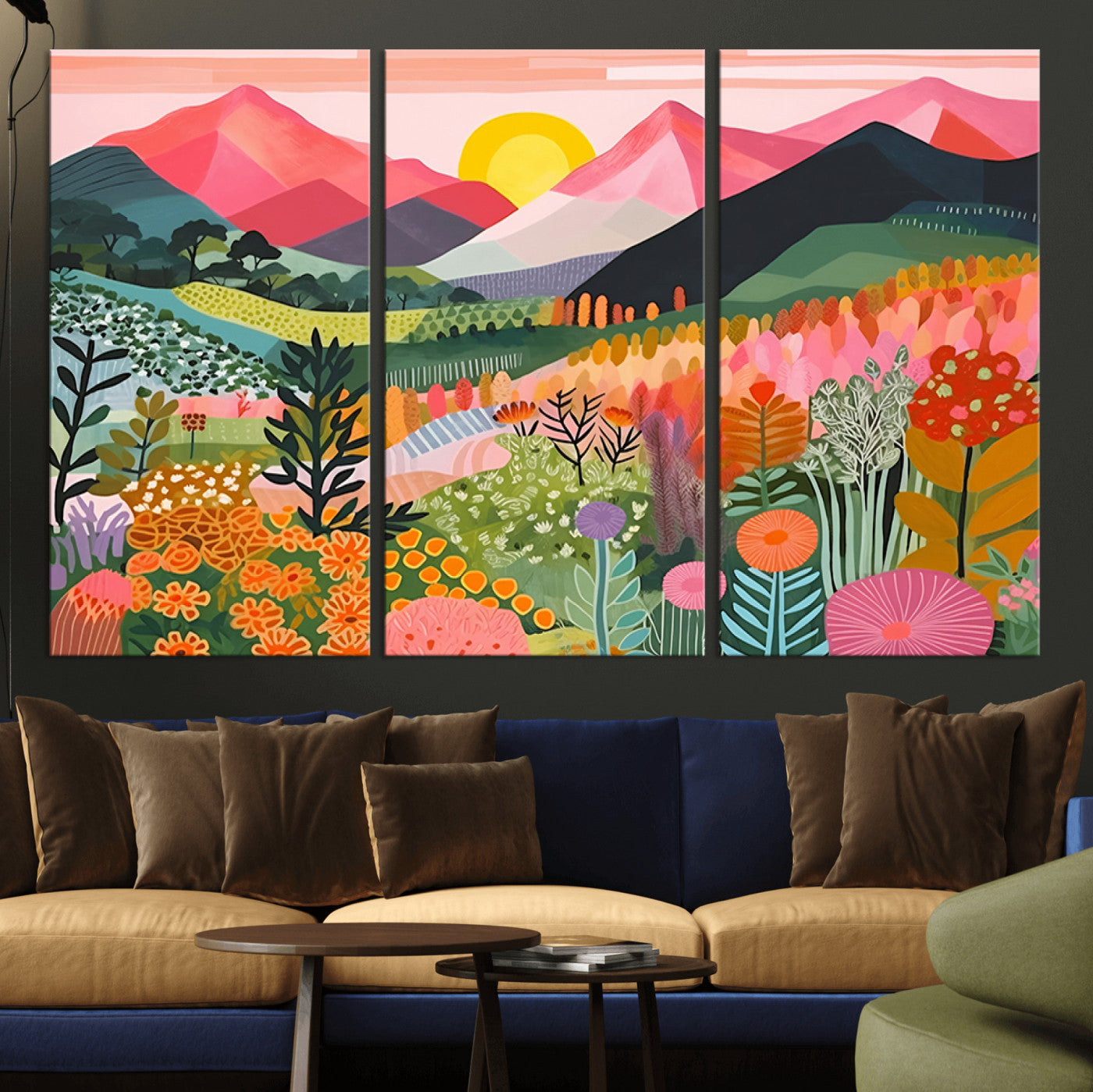 36236-MGV-CV-36X24-Yayoi Kusama 1986 Wall Art Print – Yayoi Kusama Wabi Sabi Japanese Wall Art Print - Vibrant Abstract