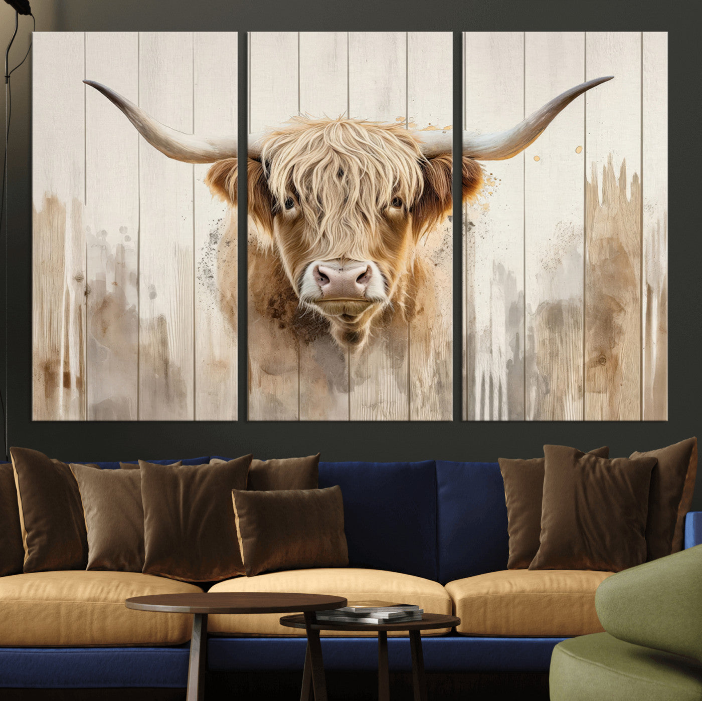 83059-MGV-CV-36X24 - Vibrant Autumn Landscape Canvas Wall Art - Fall Foliage and Mountain View Print for Home, Farmhouse, and Cozy Cabin Decor, Ready to Hang